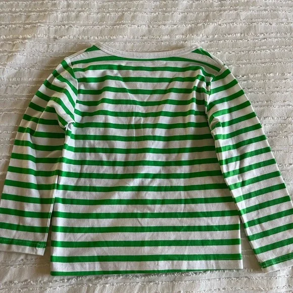 June & January Kelly Green Striped Cardigan 4T NWOT - Picture 2 of 3